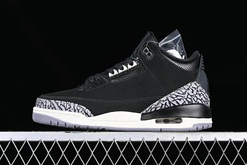 All categories Air Jordan Jordan series basketball shoes Air Jordan 3 Air Jordan 3 Retro "Off Noir" AJ3 Joe 3 old black cement CK9246-001